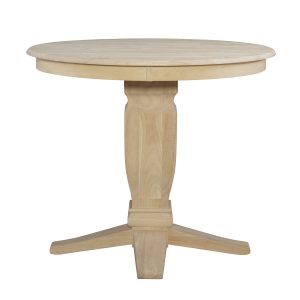 Round Gathering Table w/ Java Pedestal