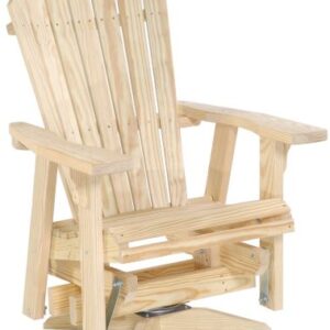 Single Adirondack Swivel Glider