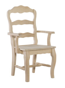 Versailles Arm Chair with Wood Seat