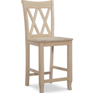 Double X back Counter Stool