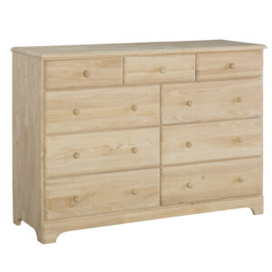 unfinished 9 drawer dresser