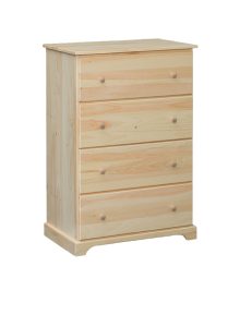 Hillside Narrow 4 Drawer Chest - Deep Drawers