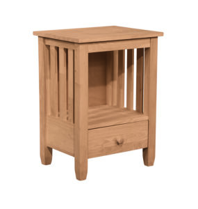 Mission End Table with Drawer