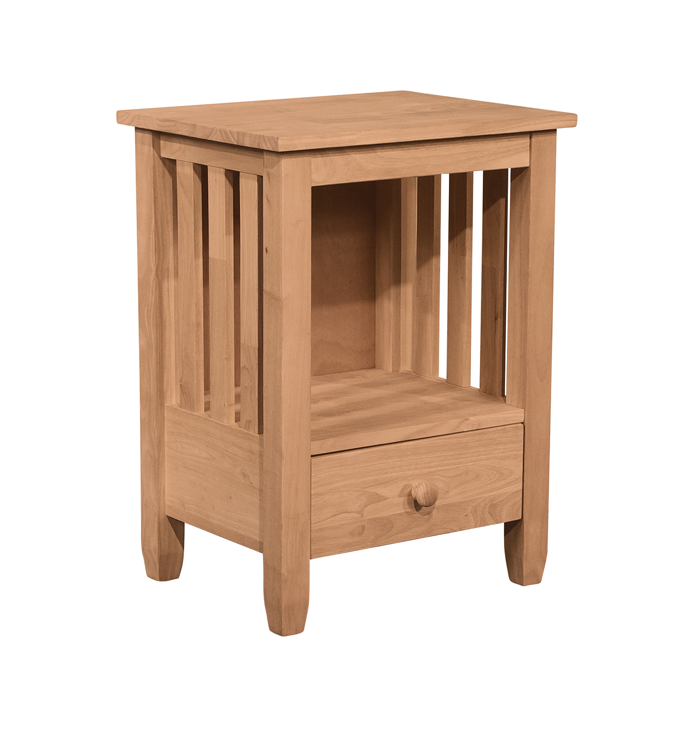 Mission End Table with Drawer