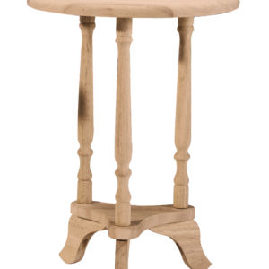 solid wood accent table