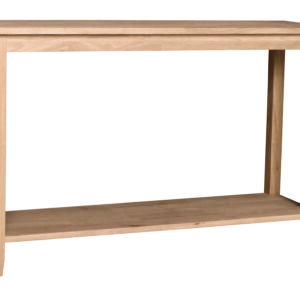 Solid wood unfinished sofa table