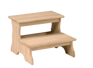 Wooden Two tier step stool