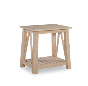 wooden end table