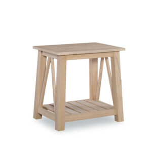 wooden end table