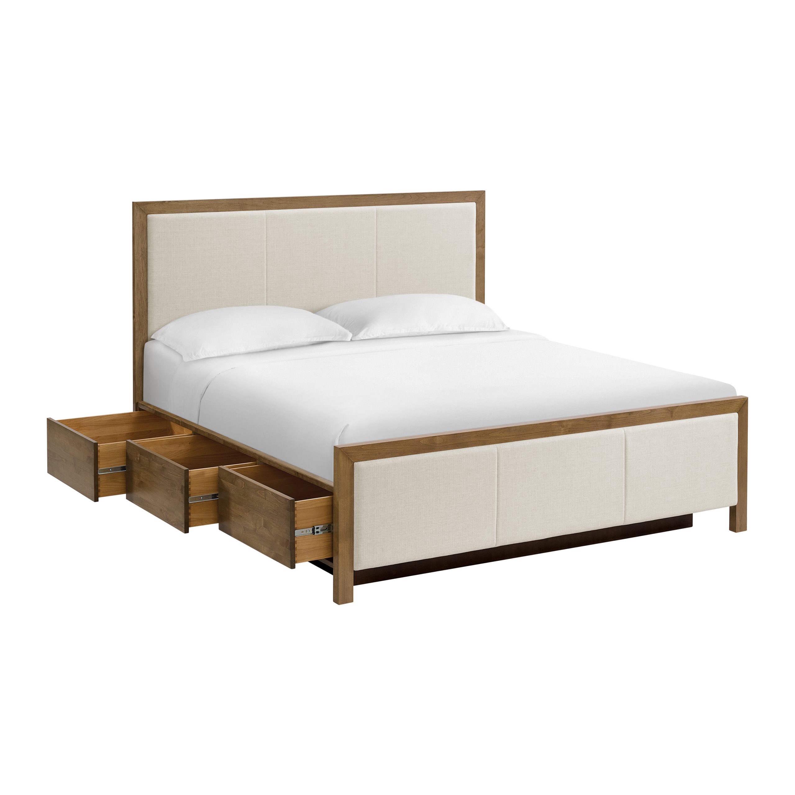 2956 Bailey King Upholstered Panel Storage Bed